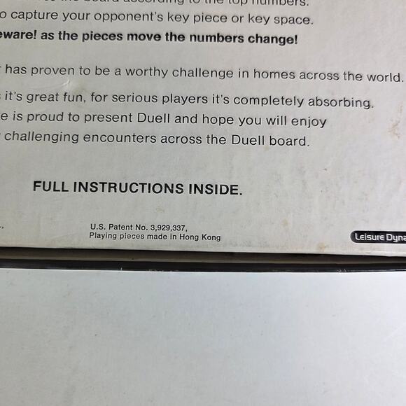 Vintage 1976 Lakeside Duell Board Game Complete Dice Strategy 2 Player - Picture 13 of 15